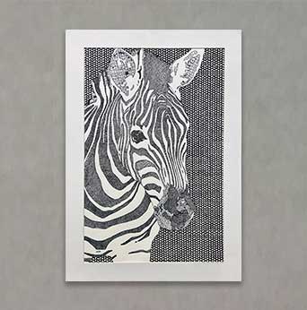 "Zebra in Pattern" By Allison B.
