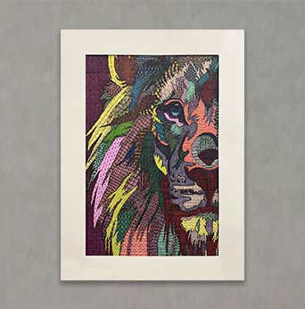"Patterned Lion" By Valarie W.