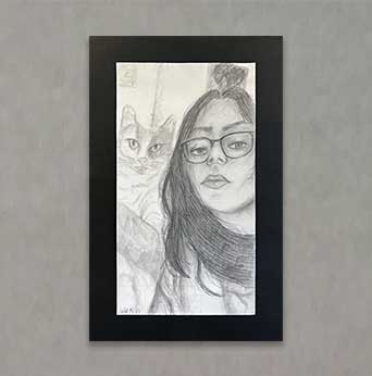 "Me and My Cat" By Violet M.