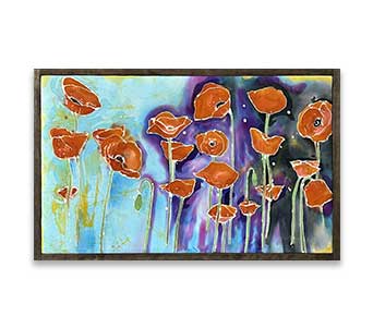 Leah Borden "Poppies1" at Cafe Royal