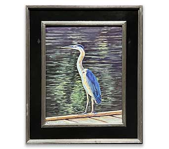 Steve Weidert "Blue Heron" at Twin Lions