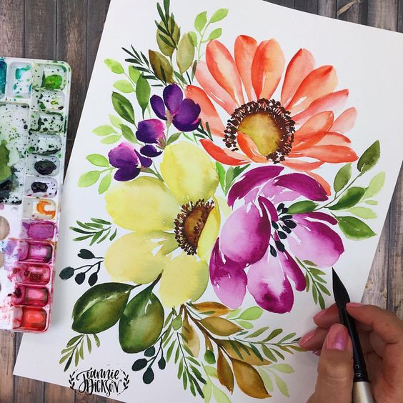 Wonderful Watercolor Flowers by Patti Starr & Sheryl Thurston (member